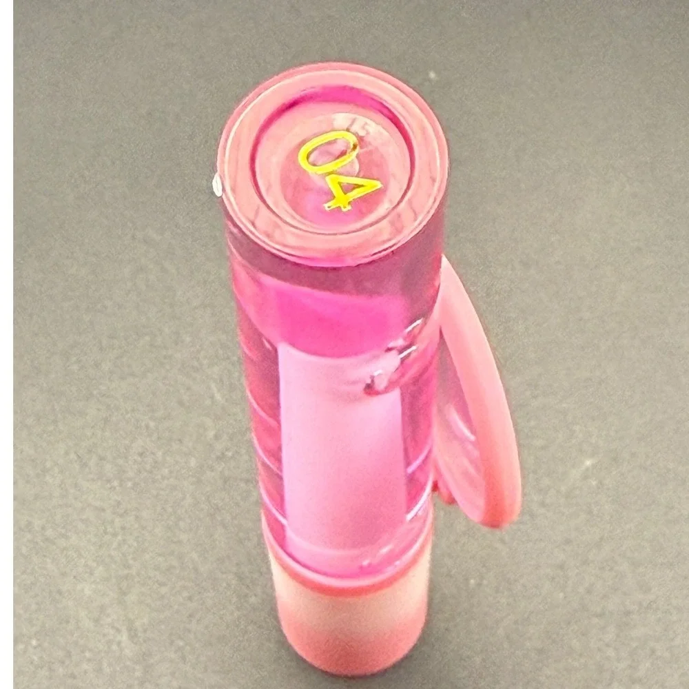 Pink Flower Infused Jelly Lipstick Color Changing Lip Balm Shade 04 New